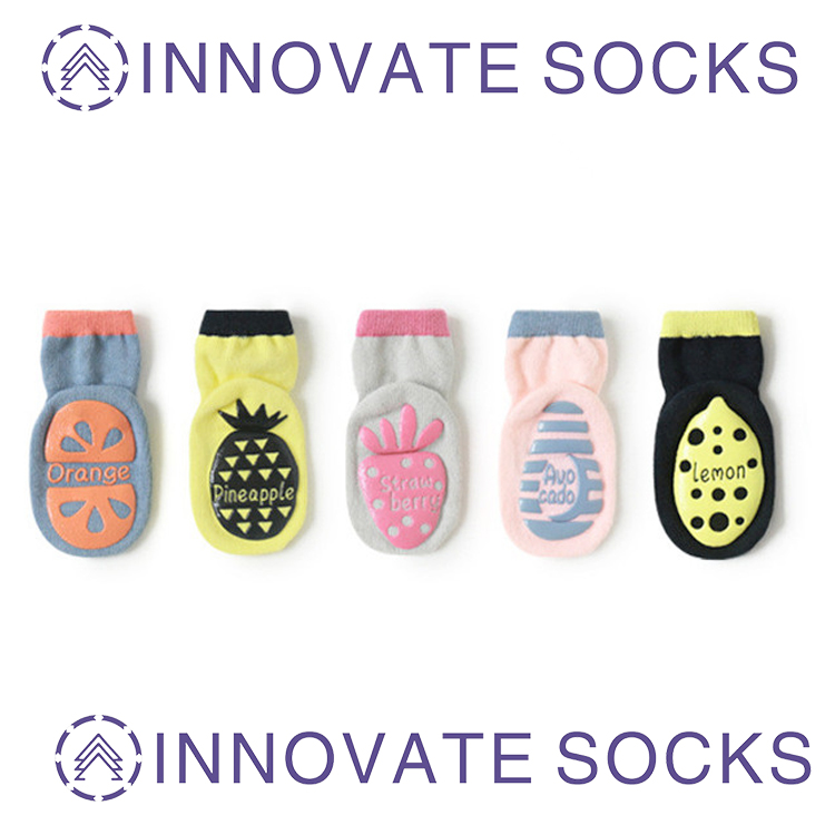 Fruit Pattern Anker Socken Baby Socks Kleinkind Kleinkinder Grip Socken Anti Slip Toddler Socken