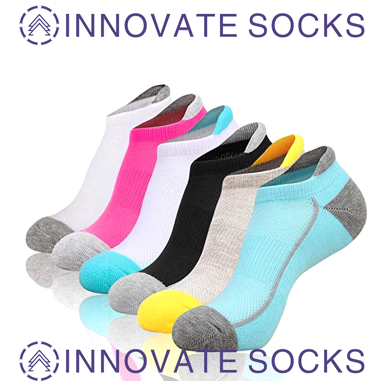 Sportler Frauen White Pink Personalized Compression Knöchel Socken