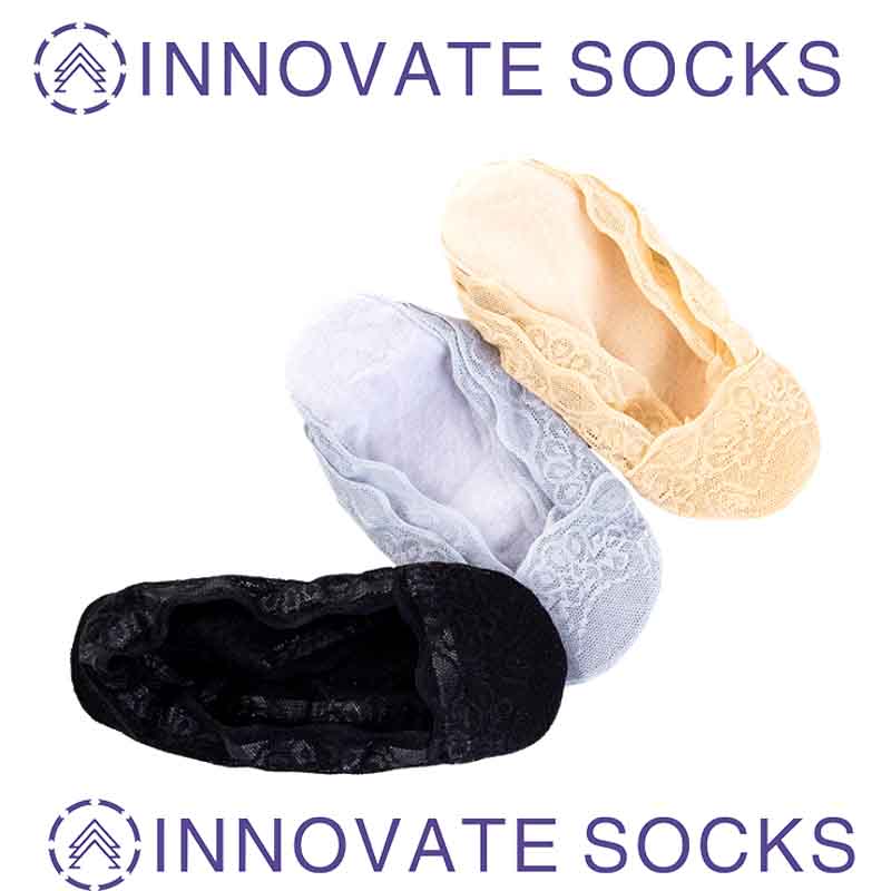 Bootssocks Ladies Lace Low Cut Unsichtbare Socken