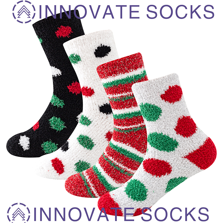 Gemütliche Soft Crew Socken für Weihnachten