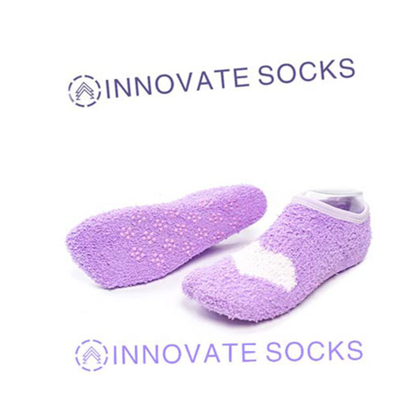 Coral Vlies mit Bownoent Indoor Cute Slipper Socken